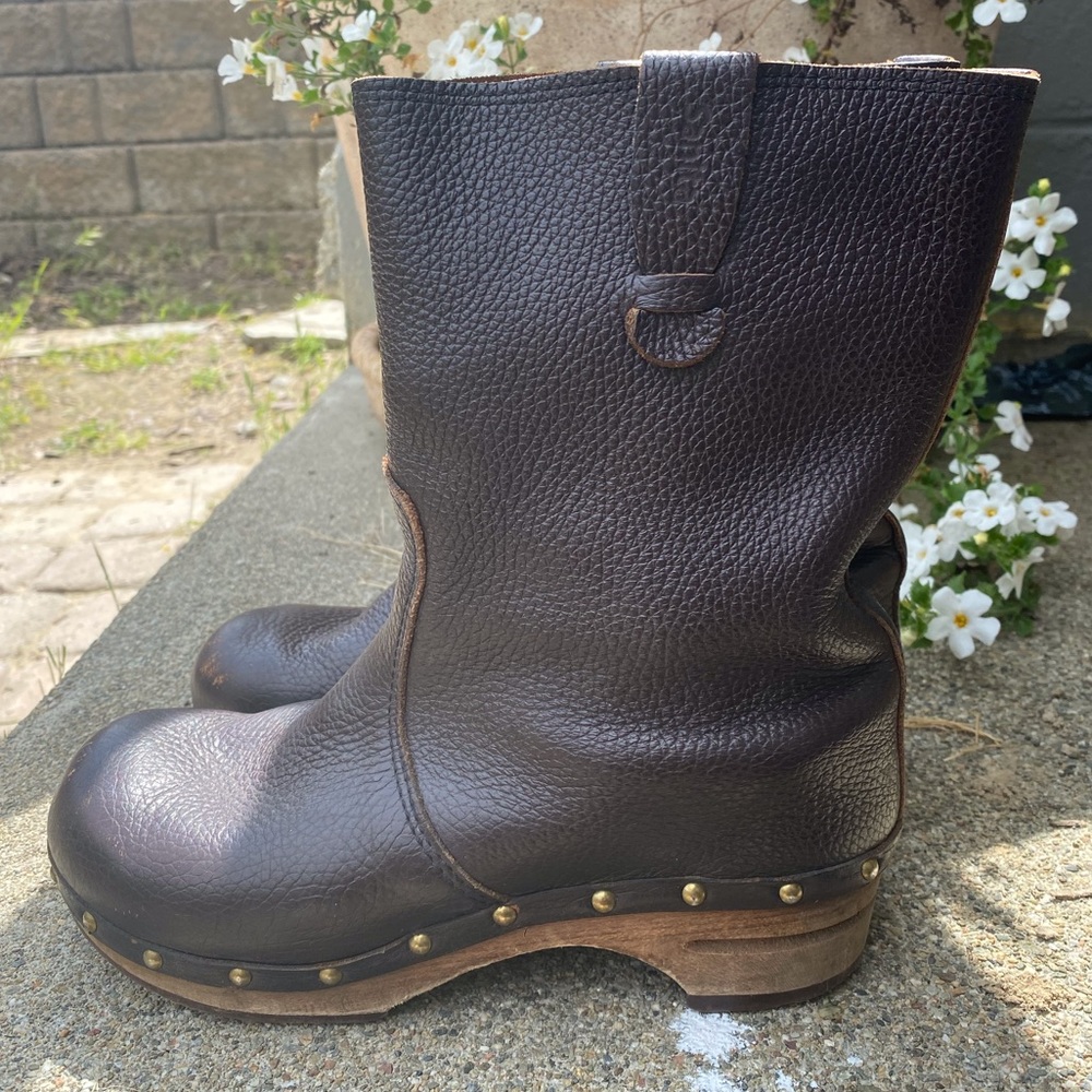 Sanita wooden Swedish clog boots
